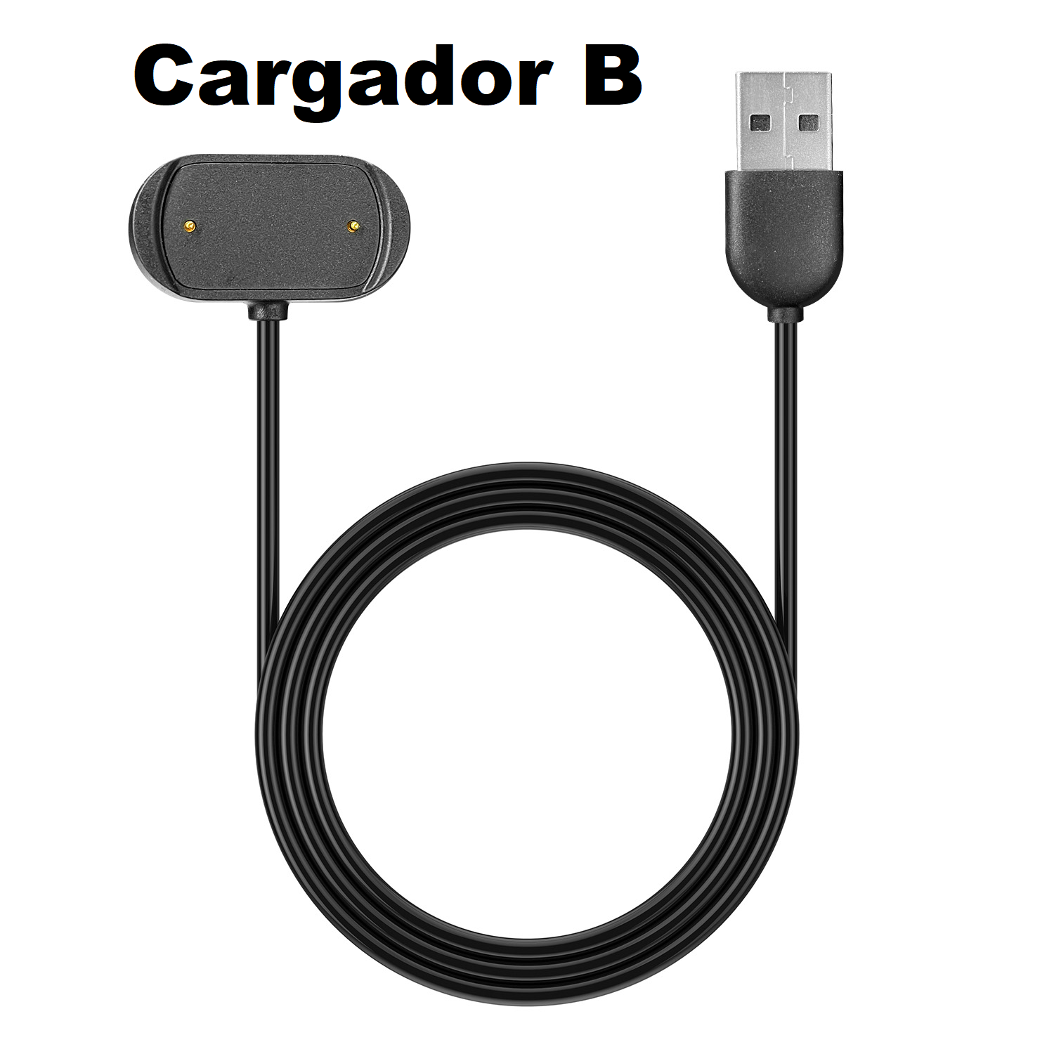 Paquete de 2 cargadores compatibles con Amazfit GTR Mini/GTS 2 Mini/GTS  2/Bip 3/Bip U Pro, cable de carga USB de 3.3 pies para Amazfit GTS 4 Mini