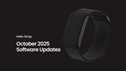 Actualización de software de octubre de 2025 para la Helio Strap