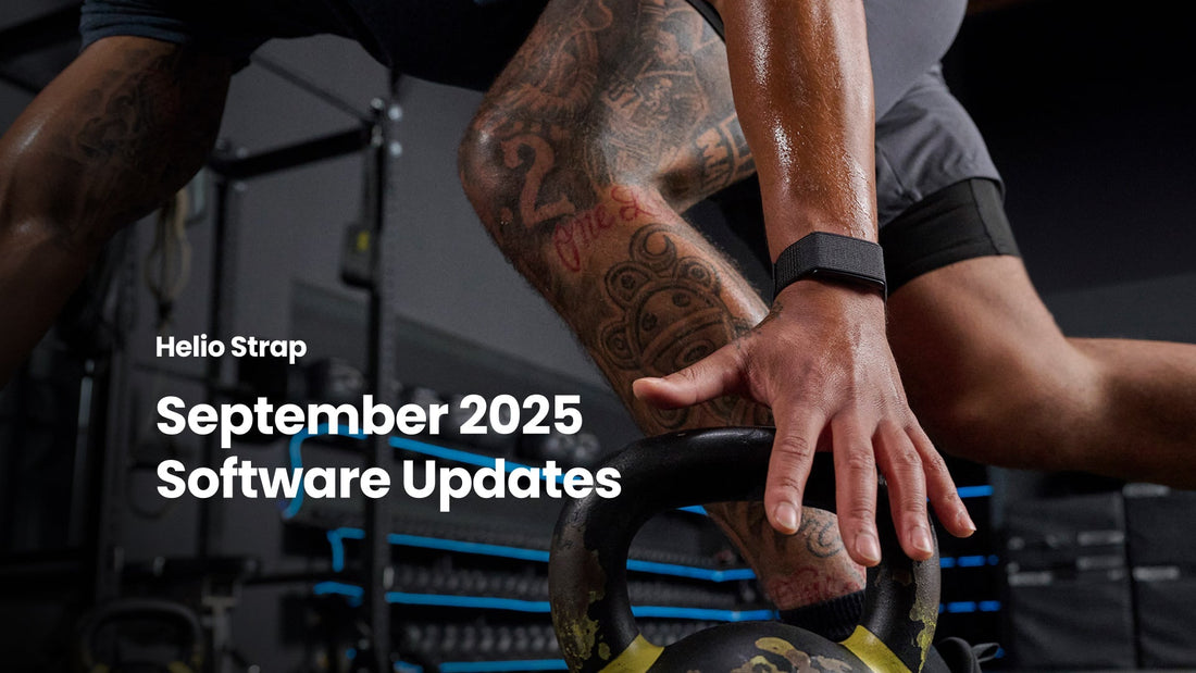 Actualización de software de Helio Strap de septiembre de 2025